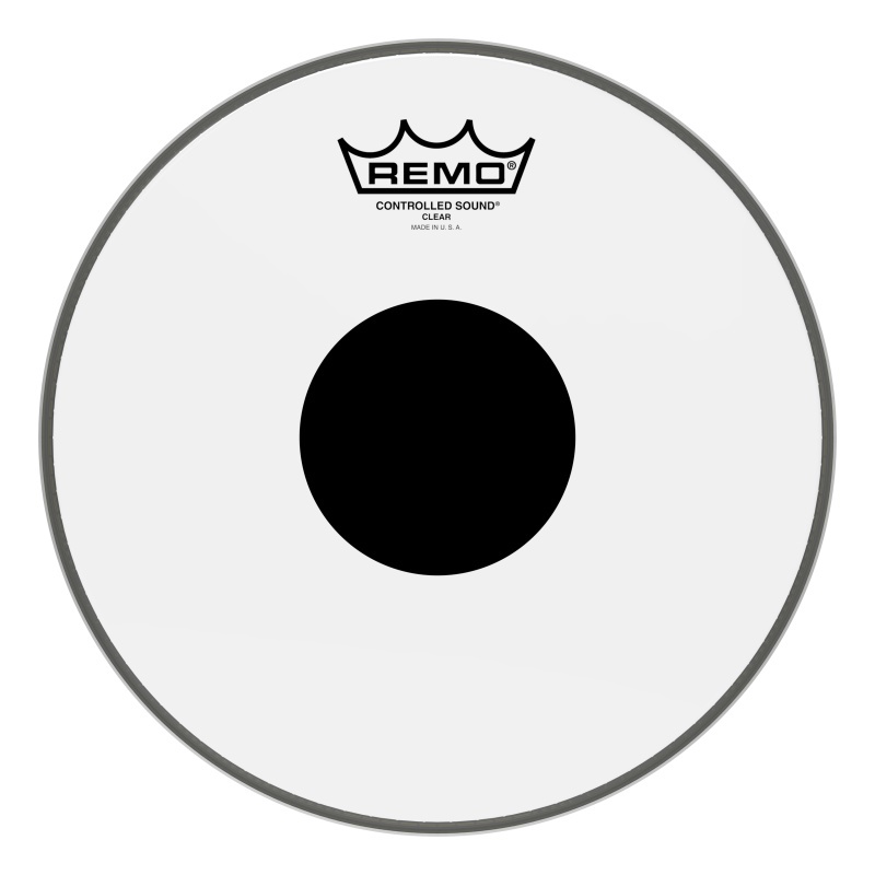Remo Барабанный Пластик Controlled Sound® Прозрачный Black Dot™ - Top Black Dot™, 10"