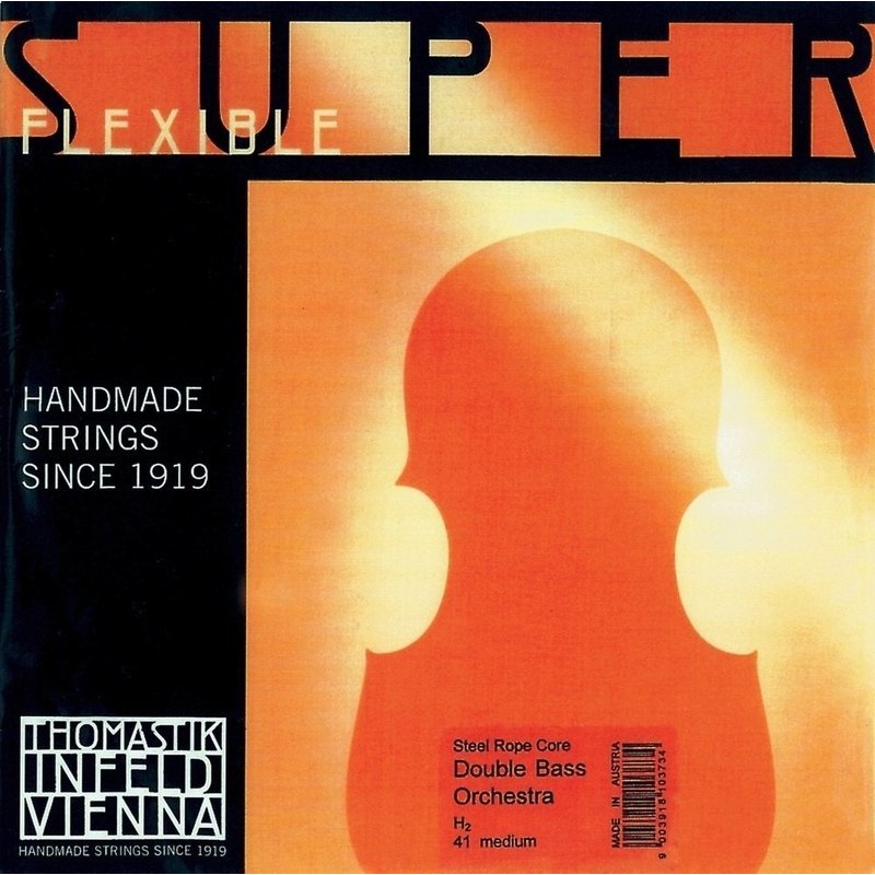 Double bass strings Superflexible rope core