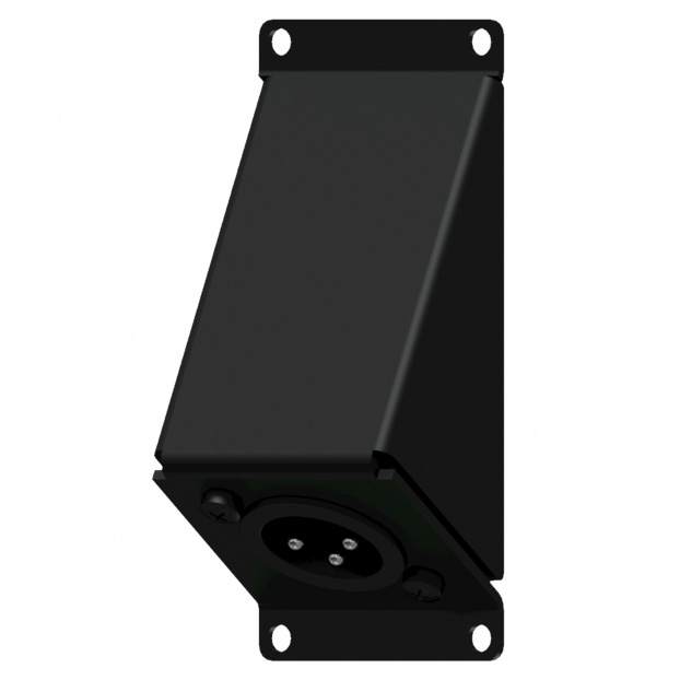 CASY 1 пространственный угловой с клеммной колодкой XLR с 3-контактным разъемом Черная версия