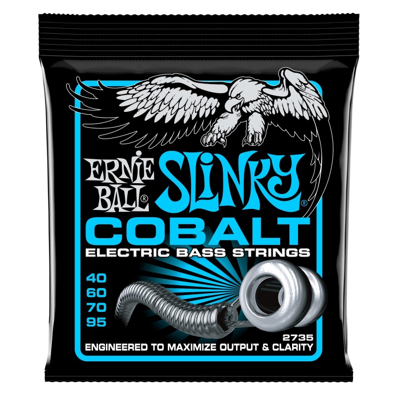 2735 Extra Slinky Cobalt Electric Bass Strings - 40-95 Gauge