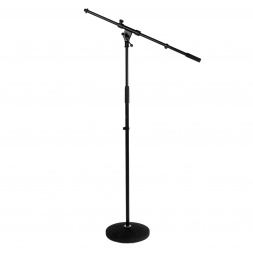 Microphone boom floor stand Black version