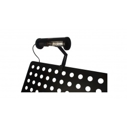 Classic music stand light with black light shade. Classic music stand light with black light shade.