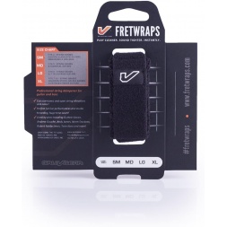 FretWraps Kitarrakeeriste summutid / summutid 1-pakk (must, suur)