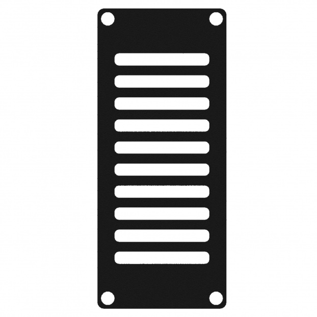 CASY 1 пространственная вентилируемая глухая панель Черное исполнение