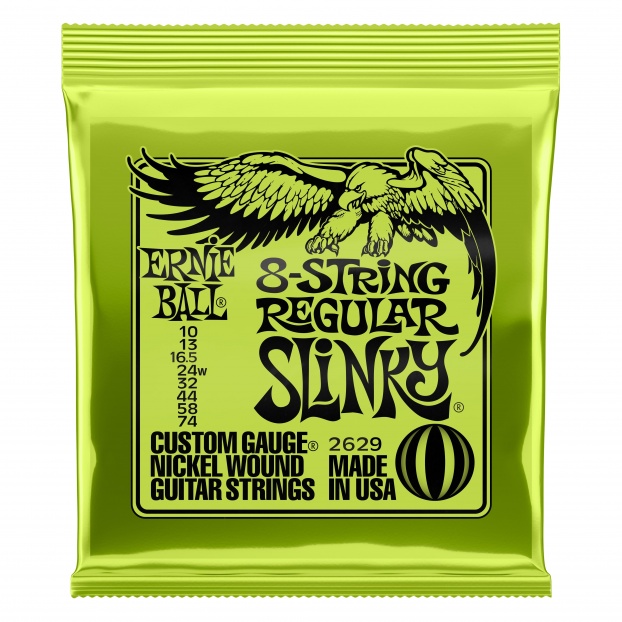 2629 Regular Slinky 8-String Nickel Wound Electric Guitar Strings