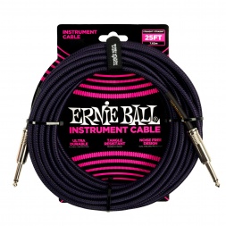 6397 Ernie Ball 25ft punutud sirge sirge Inst kaabel lilla must