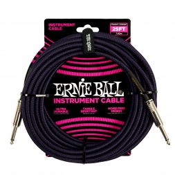 6397 Ernie Ball 25ft punutud sirge sirge Inst kaabel lilla must