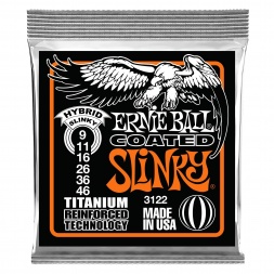 3122 Hybrid Slinky Coated Titanium RPS elektrikitarri keeled - 9-46 Gauge