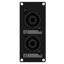 CASY 1 место с 2x клеммными колодками SpeakON с 4-контактным разъемом Черная версия