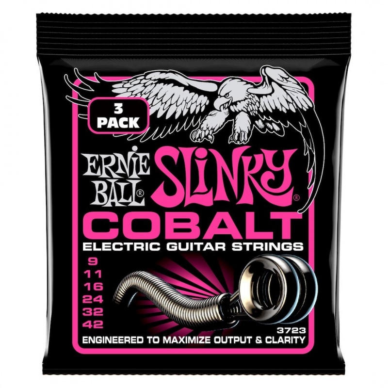 Super Slinky Cobalt Elec Gtr Strings 3 Pk 9 42