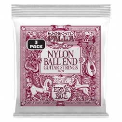 Ernesto Palla Black and Gold Ball End Nylon Classical Gtr Strings 3 Pk