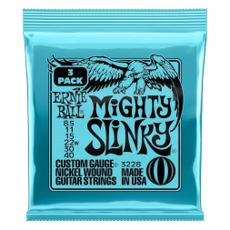 Mighty Slinky Nckl Wnd Elec Gtr Strings 3 Pk 8.5 40