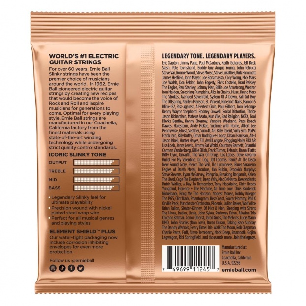 Turbo Slinky Nckl Wnd Elec Gtr Strings 3 Pk 9.5 46