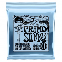 Primo Slinky Nckl Wnd Elec Gtr Strings 3 Pk 9.5 44