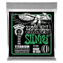 3126 Not Even Slinky Coated Titanium RPS Electric Guitar Strings - 12-56 Gauge