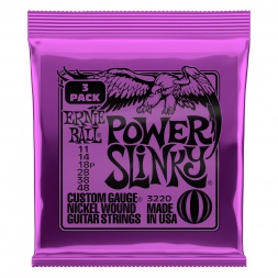 3220 Power Slinky Nickel Wound Electric Guitar Strings 3 Pack - 11-48 Gauge