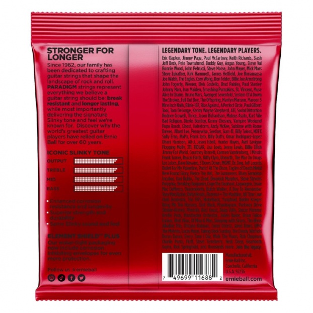 P02016 Burly Slinky Paradigm elektrikitarri keeled 11-52 Gauge