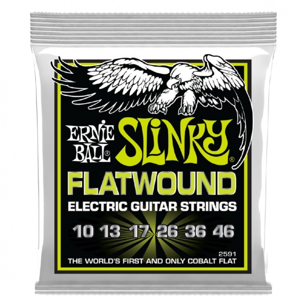 P02591 Regular Slinky Flatwound Electric Guitar Strings - 10-46 gauge