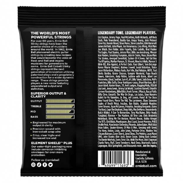 P02714 Mammoth Slinky Cobalt Electric Guitar Strings 10-48 Gauge Mammoth Slinky Cobalt Electric Guitar Strings 10-48 Gauge