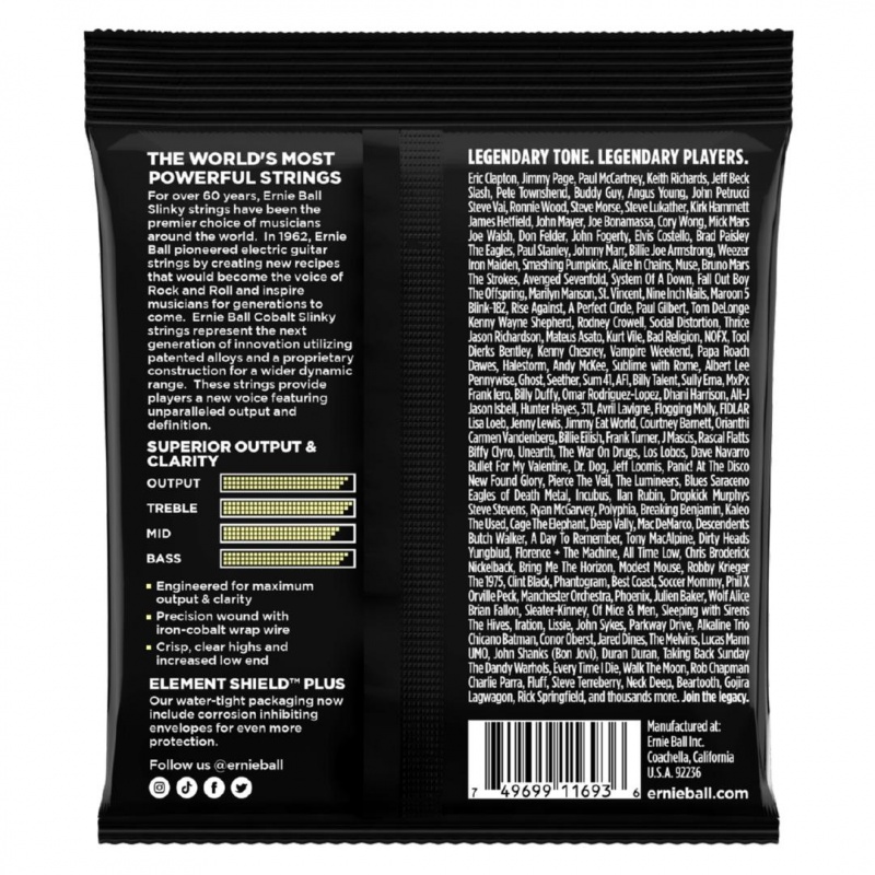 P02714 Mammoth Slinky Cobalt Струны для электрогитары 10-48 калибр