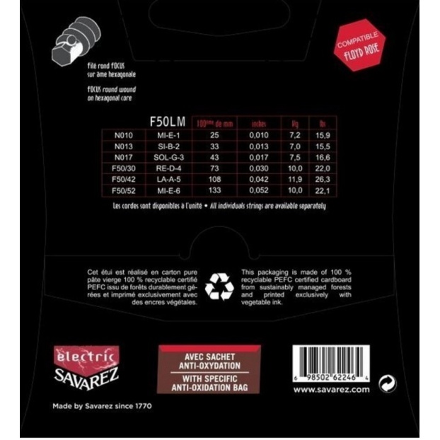 Strings for E-guitar Focus  Stainless Steel