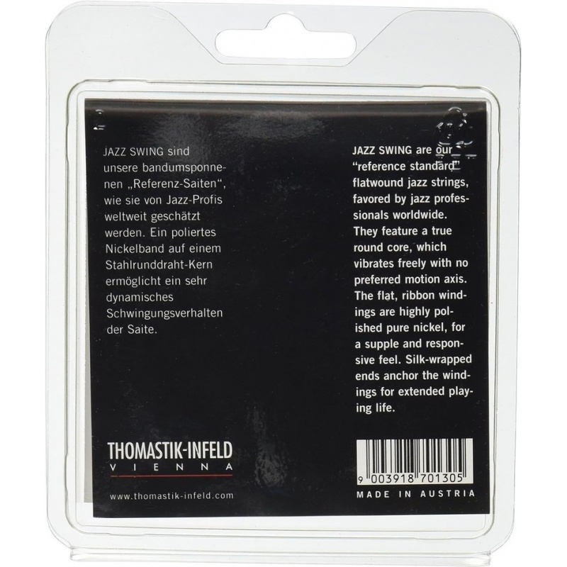 Keeled E-kitarrile Jazz Swing Series Nickel Flat Wound keeled