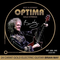 Strings for E-guitar Gold strings round wound
