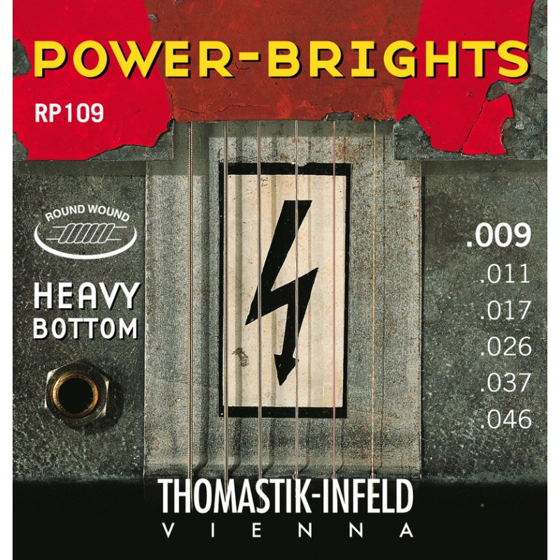 Струны для электрогитары серии Power Brights