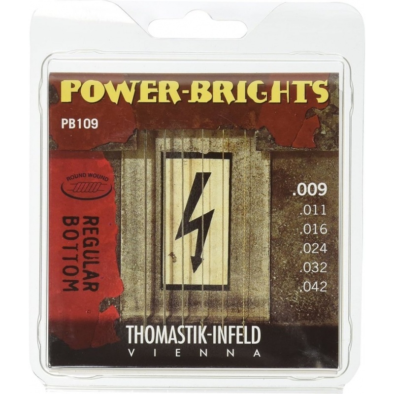 Струны для электрогитары серии Power Brights