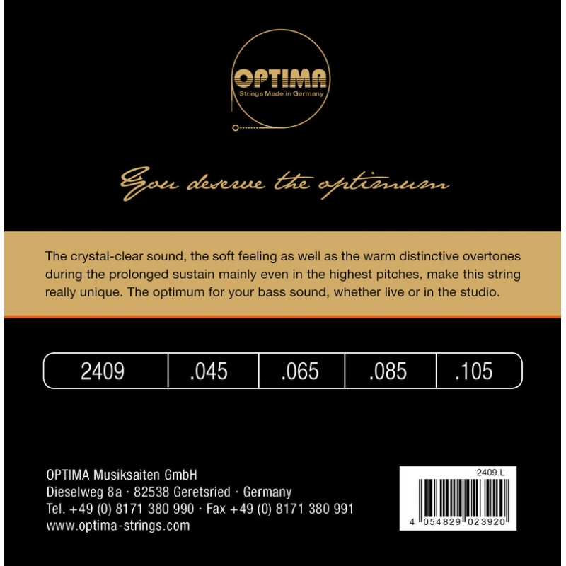 E-Bass Strings Unique studio golden strings