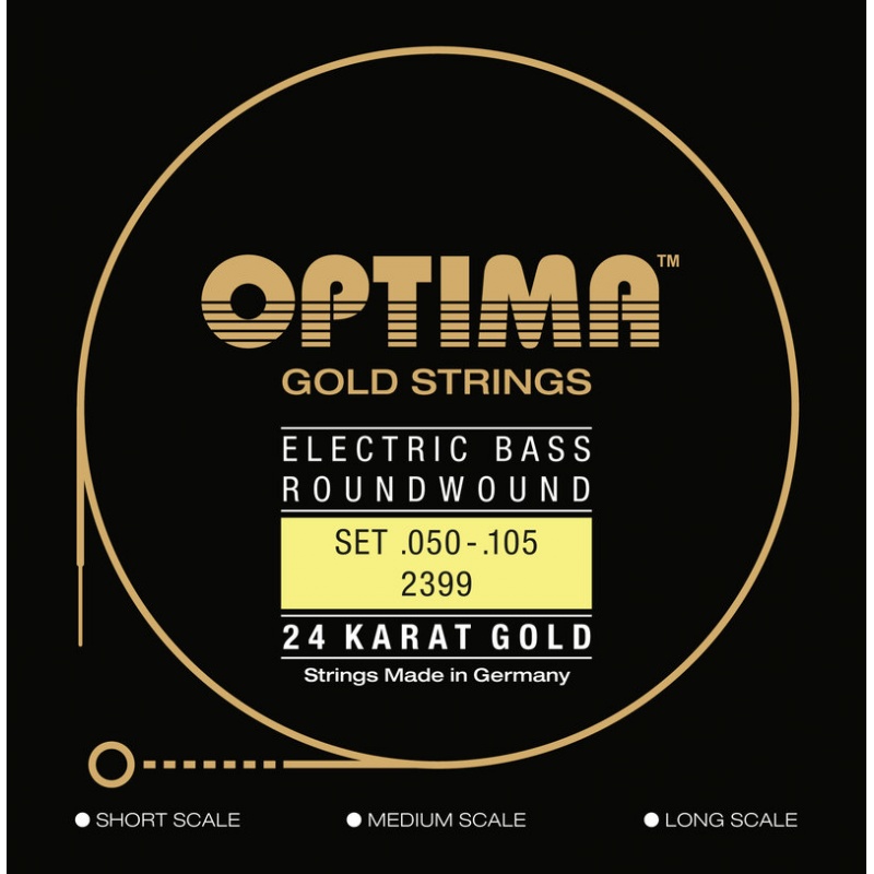 E-Bass Strings Gold Strings Round Wound long scale