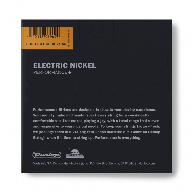 DEN09658 NICKEL WOUND EXTRA LIGHT ELECTRIC GUITAR STRINGS SET/8 (09-65)