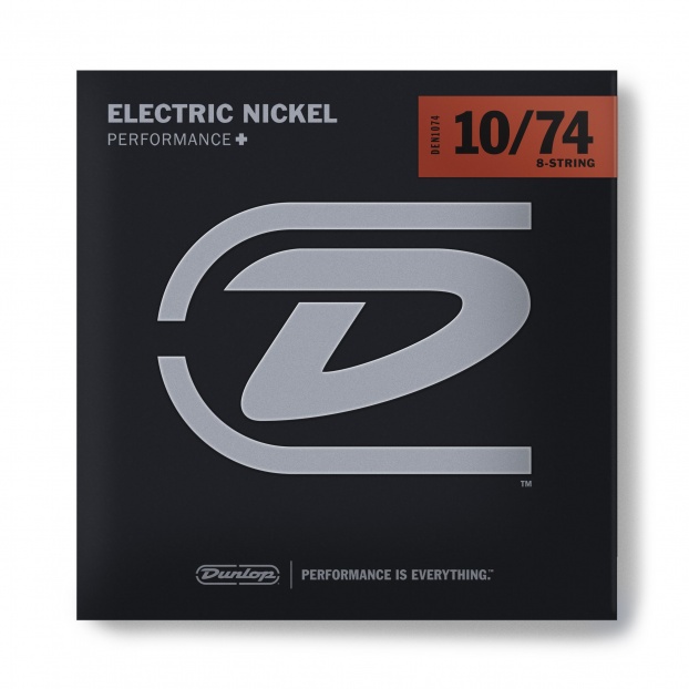 DEN10748 NICKEL WOUND LIGHT ELECTRIC GUITAR STRINGS SET/8 (10-74)