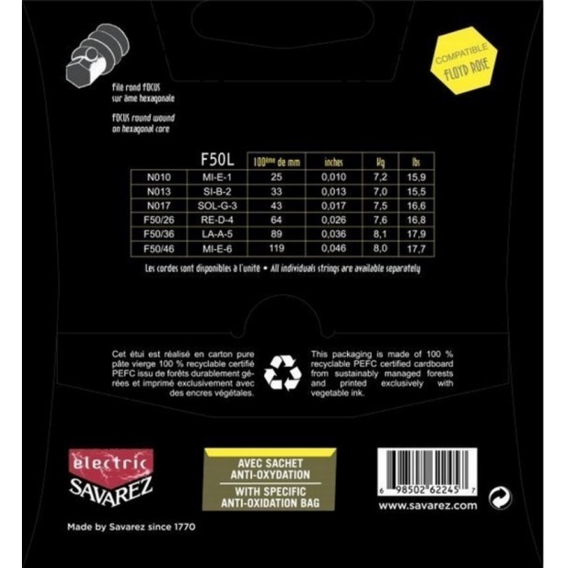Strings for E-guitar Focus  Stainless Steel