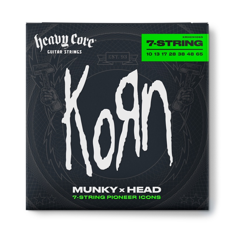 KRHCN10657 HEAVY CORE KORN GUITAR STRINGS 10/65 7/SET