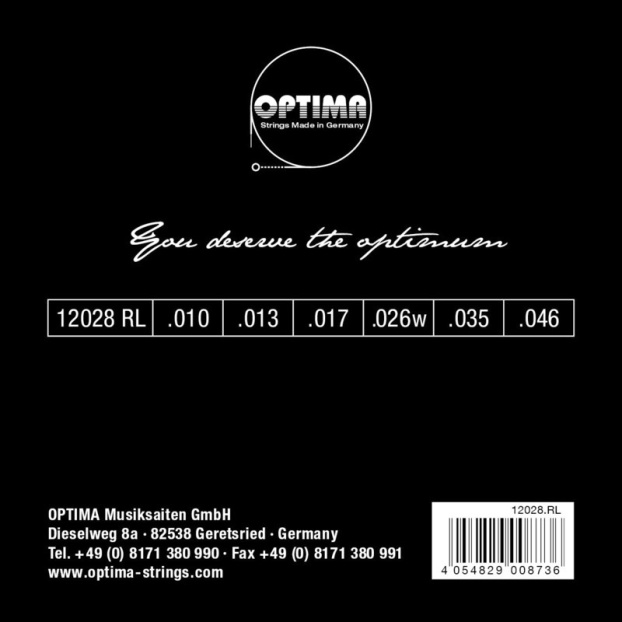 Strings for E-guitar Gold strings round wound