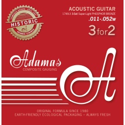 Strings for Acoustic Guitar Adamas Phosphor Bronze Historic Reissue