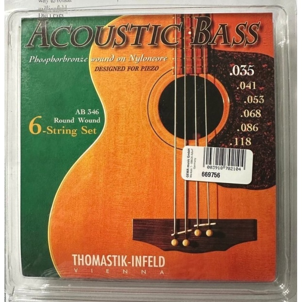 Strings for acoustic bass Phosphor Bronze