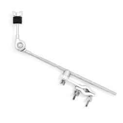 Symbaalivarsi/lisävaruste Symbaalipuomivarsi, jossa on kiinnitin.