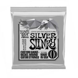 P02218 John Mayer Silver Slinky Nickel Wound Electric Guitar Strings - 10.5-47 Gauge
