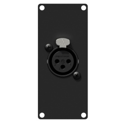 CASY 1 space with XLR female to 3-pin terminal block Black version