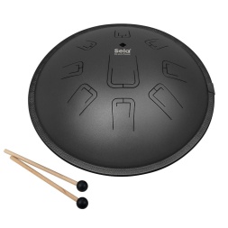 Melody Tongue Drum 14" D Kurd Black, kaasas kandekott