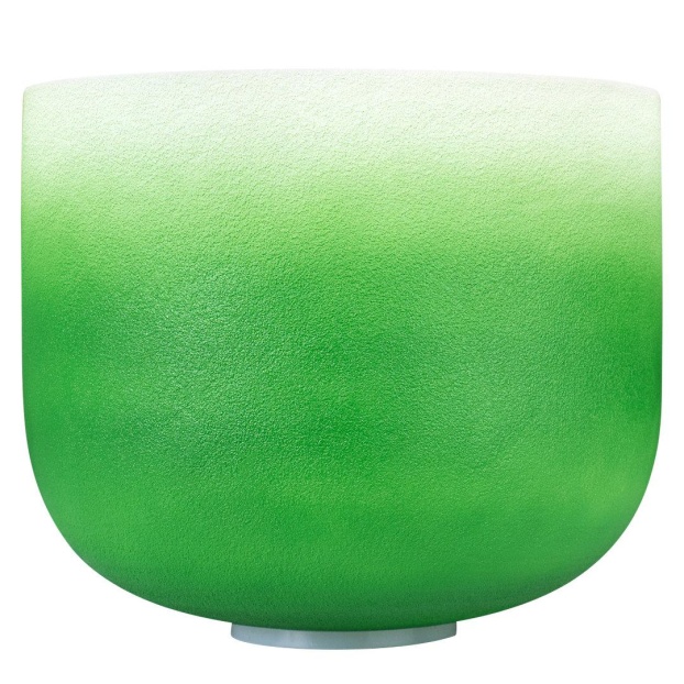 Kristall-laulukaussi tšakra 11" - roheline, süda, F (432 Hz)