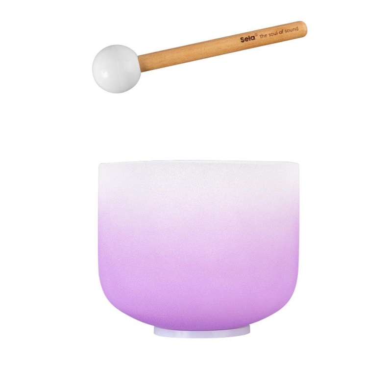 Kristall-laulukaussi tšakra 8" - Violet, Crown, B (432 Hz)