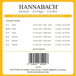 Strings for classic guitar Serie 800 Super Low Tension Silver plated