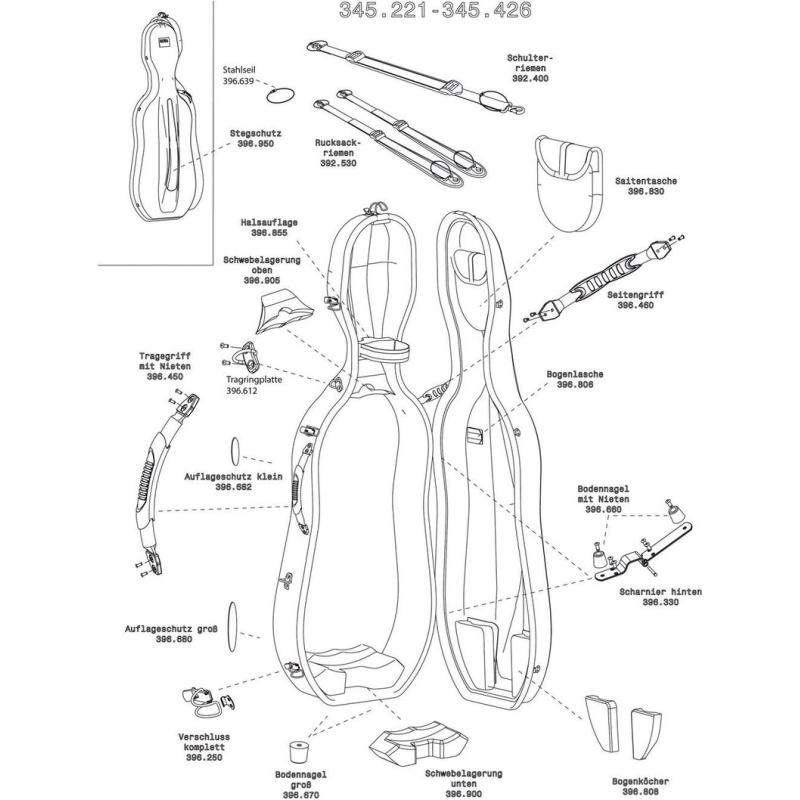 Tšello kott Idea Original Carbon 2.9