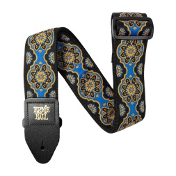 Klassikaline Jacquard kitarri- ja bassirihm – Kaleidoskoop-sinine