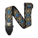 Classic Jacquard Guitar Strap/Bass Strap - Kaleidoscope Blue